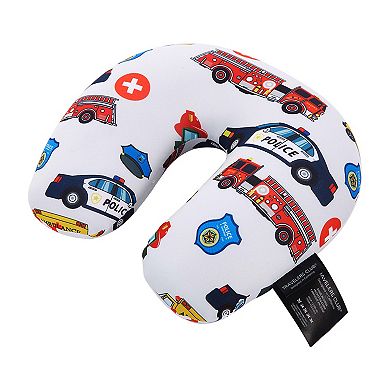Travelers Club Kid's 5-Piece Hardside Carry-On Spinner Luggage, Backpack, Lunch Bag, Neck Pillow & Luggage Tag Set