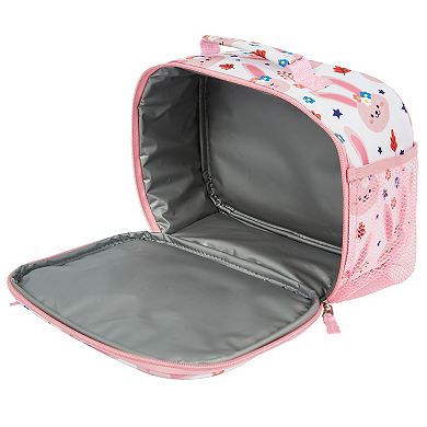 Travelers Club Kid's 5-Piece Hardside Carry-On Spinner Luggage, Backpack, Lunch Bag, Neck Pillow & Luggage Tag Set