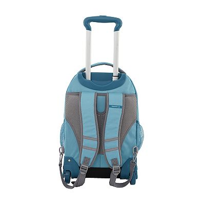 20 inch rolling backpack for travel with 4 Extra Wheels - Water-Resistant, Airline Approved Underseat Luggage, Ideal 18*14*8 Personal Item Suitcase, Wheeled Backpack, Roller Backpack,Rolling Laptop Bag This versatile bag is a school bag Travelers Club Finley 20-Inch Rolling