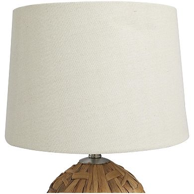 Stella & Eve Brown Seagrass Handmade Woven Table Lamp