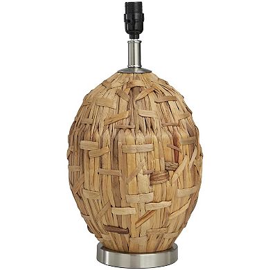 Stella & Eve Brown Seagrass Handmade Woven Table Lamp