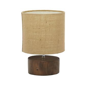 Stella & Eve Dark Brown Wood Table Lamp