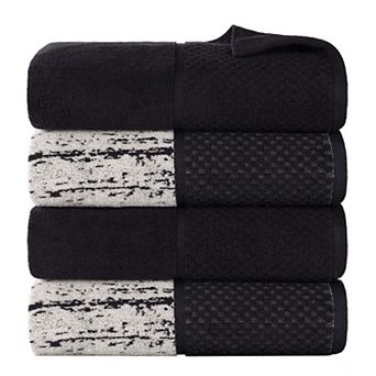 SUPERIOR 4 pc Lodie Cotton Plush Absorbent Bath Towel Set