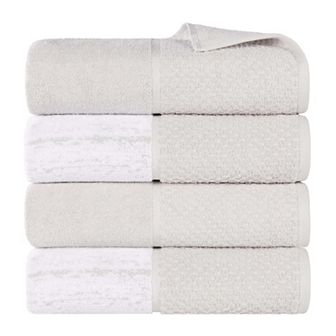 SUPERIOR 4 pc Lodie Cotton Plush Absorbent Bath Towel Set