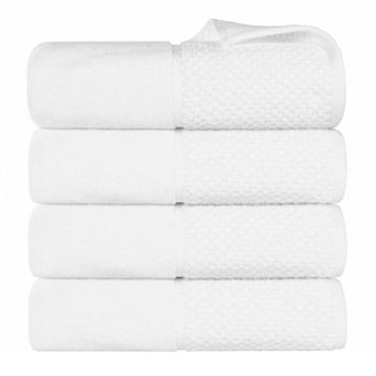 SUPERIOR 4 pc Lodie Cotton Plush Absorbent Bath Towel Set