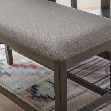 Linon Spiva Counter Backless Bench