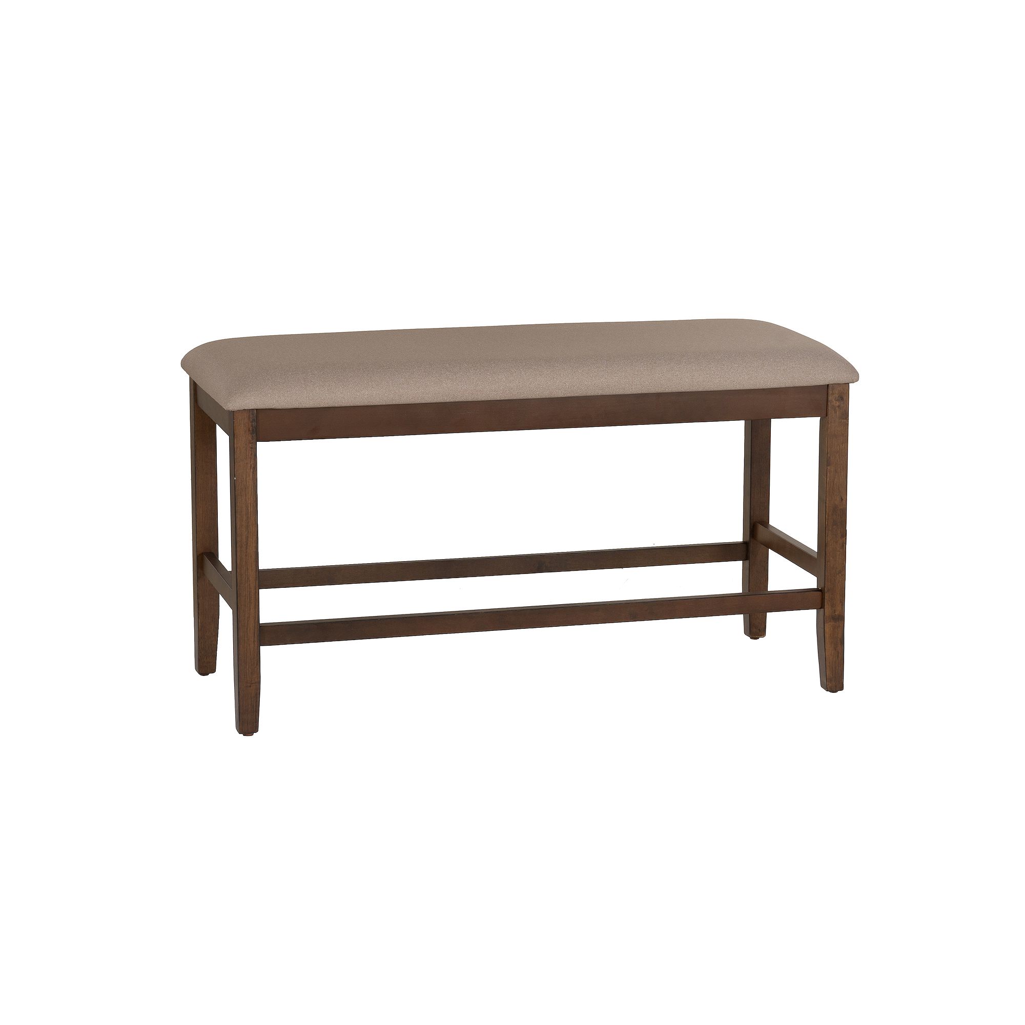 Linon Spiva Counter Backless Bench, Brown