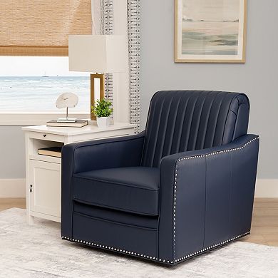 Linon Corin Swivel Accent Chair