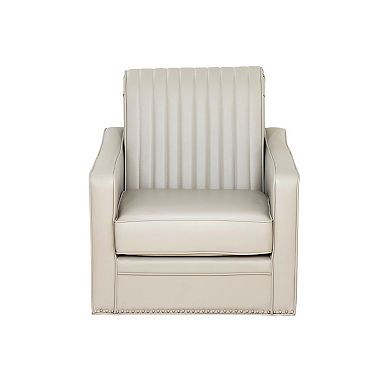 Linon Corin Swivel Accent Chair