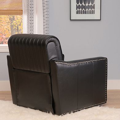 Linon Corin Swivel Accent Chair