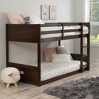 Linon Darcy Low Profile Twin Bunk Bed