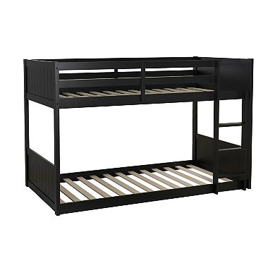 Linon Darcy Low Profile Twin Bunk Bed