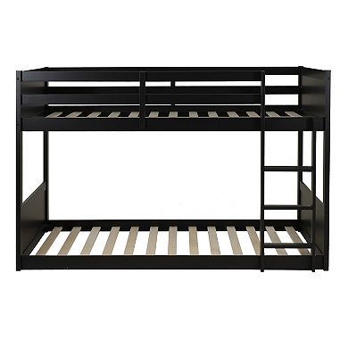Linon Darcy Low Profile Twin Bunk Bed