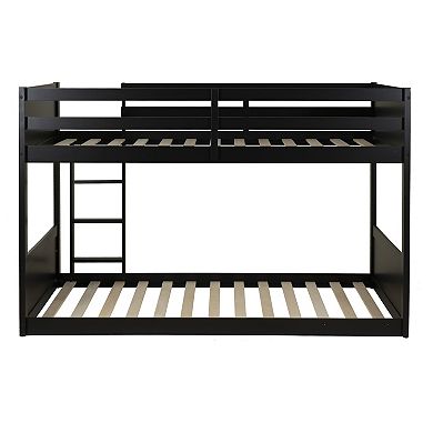 Linon Darcy Low Profile Twin Bunk Bed