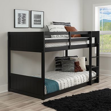 Linon Darcy Low Profile Twin Bunk Bed