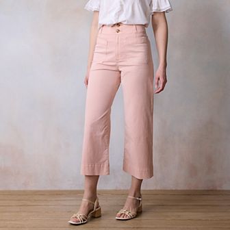 Petite LC Lauren Conrad Laguna Wide Leg Cropped Pants