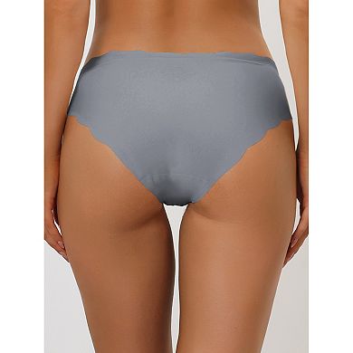 3 Packs Traceless Panties For Women No Show Stretch Solid Underwear Invisible Brief