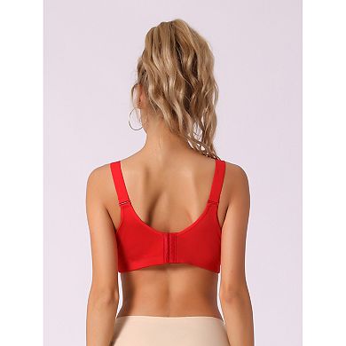 3 Packs Women's Adjustable Straps Lingerie Full Coverage Push Up Vest Bras