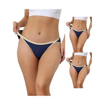 3 Packs Womens Underwear Low Waist Breathable Stretch Hipster Briefs