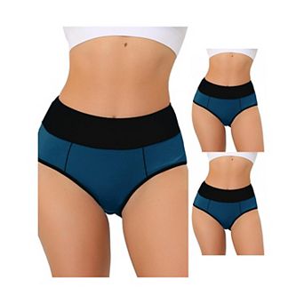 3 Packs Women's High Waist Tummy Control Panties, Available In Plus Sizes