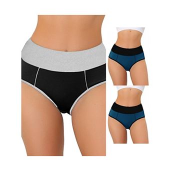 3 Packs Women's Highwaisted Tummy Control Briefs, Available In Plus Sizes
