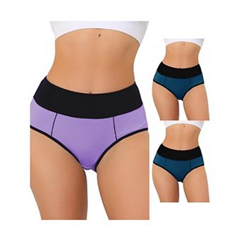 3 Packs Women's Highwaisted Tummy Control Briefs, Available In Plus Sizes