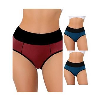 3 Packs Women's Highwaisted Tummy Control Briefs, Available In Plus Sizes