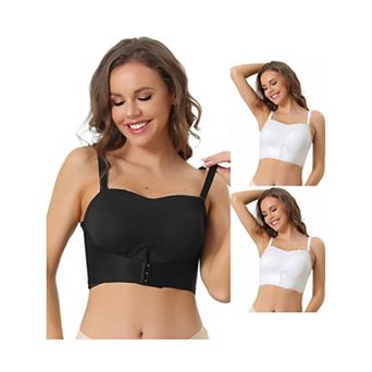 3 Packs Women's Wirefree Bras Strapless Breathable Push-up Support Bralette For Wedding Dress