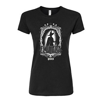 Juniors' Wicked Elphaba Portrait Fitted Tee