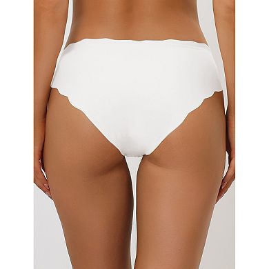 3 Packs Women's Traceable Briefs No Show Stretch Solid Underwear Invisible Brief
