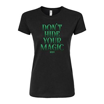 Juniors' Wicked Don't Hide Your Magic Fitted Tee