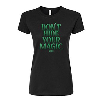 Juniors' Wicked Don't Hide Your Magic Fitted Tee