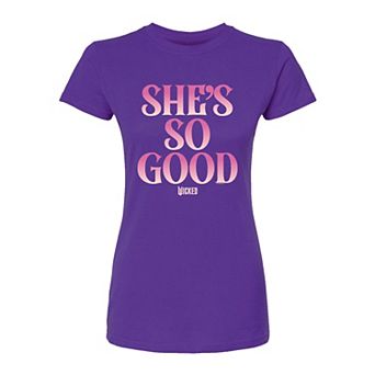 Juniors' Wicked She's So Good Fitted Tee