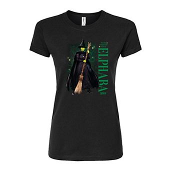 Juniors' Wicked Elphaba No One Mourns The Wicked Fitted Tee