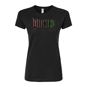 Juniors' Wicked Theatrical Logo Fitted Tee