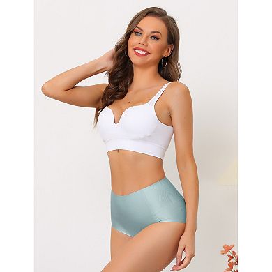 3 Packs Women's Tummy Control No Show Hipster Underwear High-waisted Breathable Brief