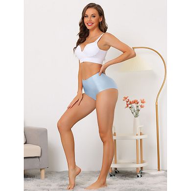 3 Packs Women's Tummy Control No Show Hipster Underwear High-waisted Breathable Brief