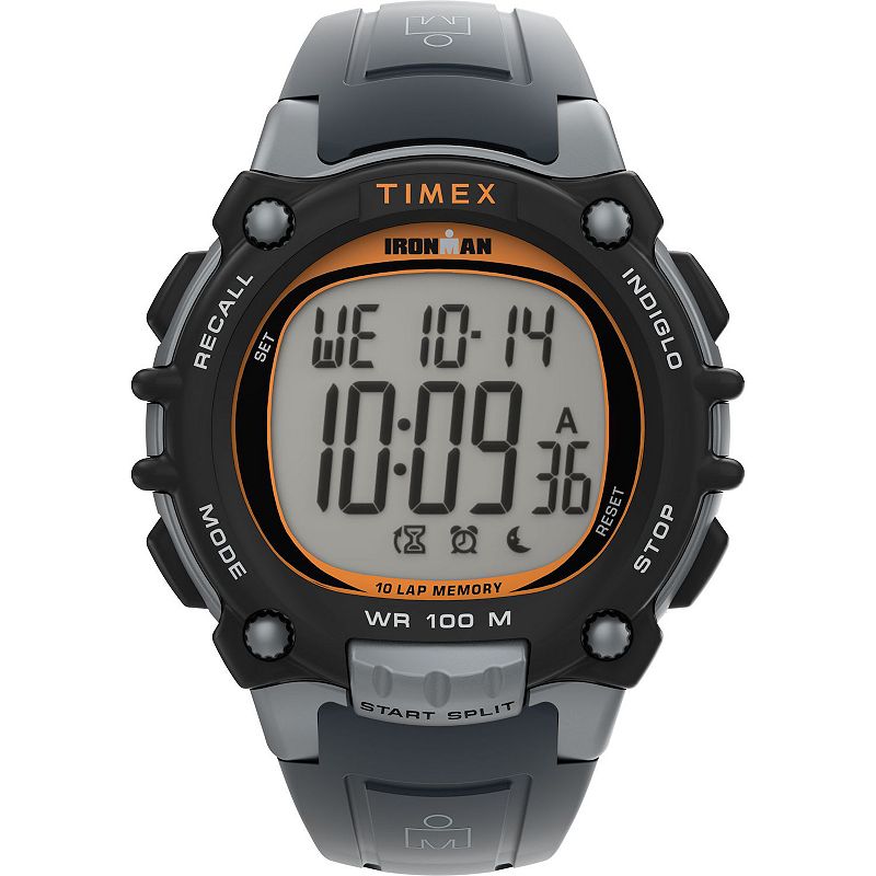 Timex® Men's Ironman® Classic 10 Lap Digital Watch - TW5M64500JT, Size: 44MM, Gray