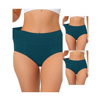 3 Packs Women's Cotton High-waist (available In Plus Size), Tummy Control Underwears
