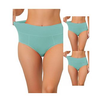 3 Packs Women's Cotton High-waist (available In Plus Size), Tummy Control Underwears