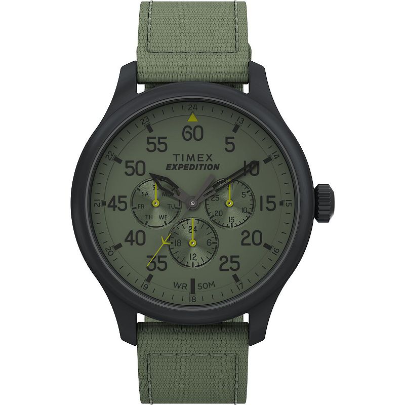 Timex® Men's Expedition Field Fabric Strap Watch - TW4B31000JT, Size: 43MM, Green