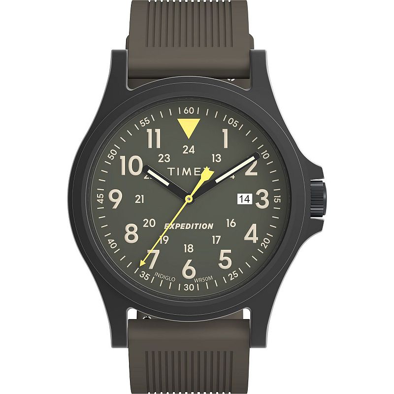 Timex® Men's Expedition Acadia Silicone Strap Watch - TW4B30000JT, Size: 40 mm, Brown