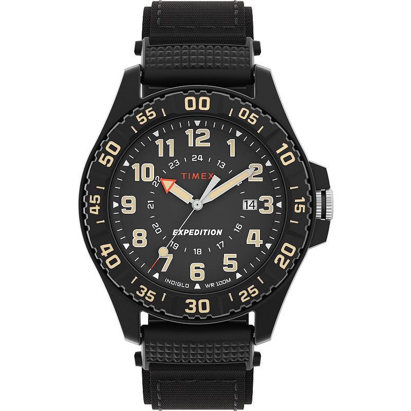Timex® Men's Expedition Acadia Fabric Strap Watch - TW4B26300JT, Size: 42MM, Black