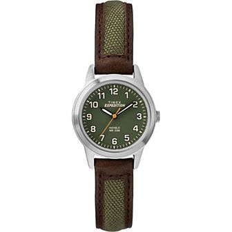 Timex® Women's Expedition Field Mini Leather Strap Watch - TW4B12000JT