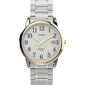 Timex® Men's Easy Reader Stainless Steel Expansion Watch - TW2R58400JT
