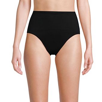 Women's Lands' End Smoothing High Waisted Bikini Bottoms