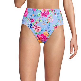 Women's Lands' End Smoothing High Waisted Bikini Bottoms