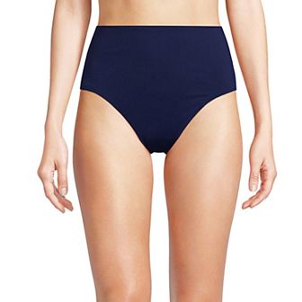 Women's Lands' End Smoothing High Waisted Bikini Bottoms