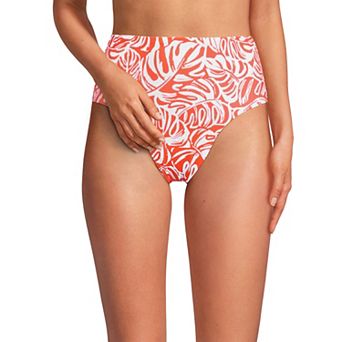 Women's Lands' End Smoothing High Waisted Bikini Bottoms