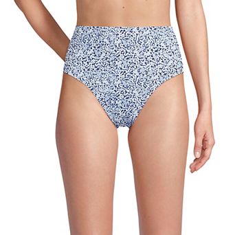 Women's Lands' End Smoothing High Waisted Bikini Bottoms